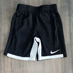 Nike Kids Black Shorts with White Accents